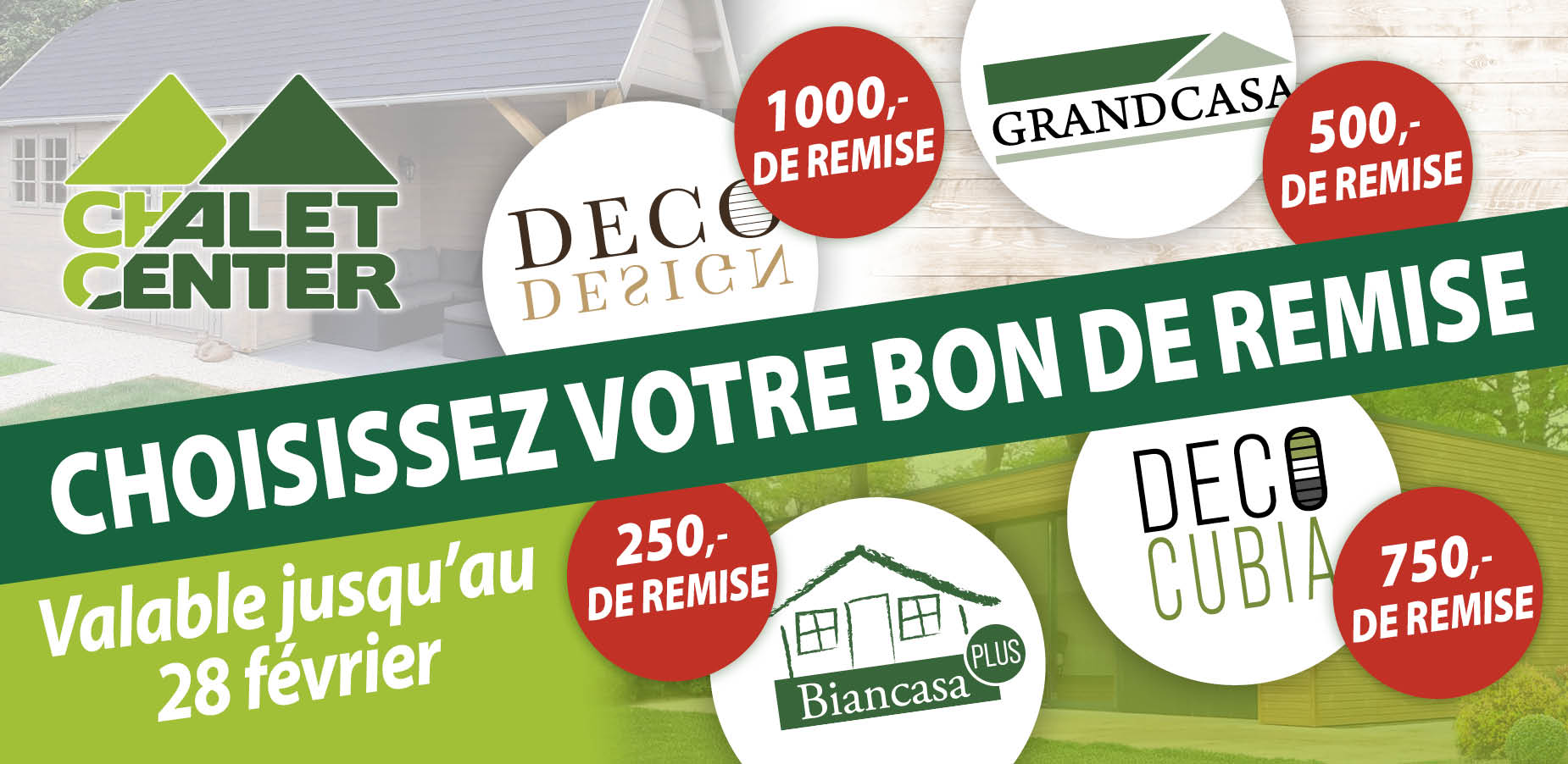 Offre du mois Chalet Center